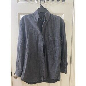 Hickey Freeman Sport Men's  Corduroy Size S Button Shirt Black